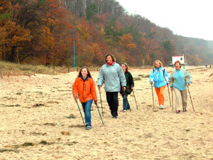 Nordic Walking am Strand