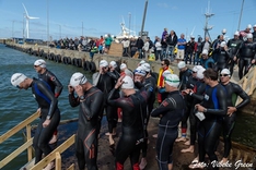 Start des Triathlons in Hvide Sande