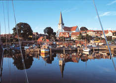 Blick auf Rønne, den Hauptort Bornholms (Foto © Destination Bornholm)