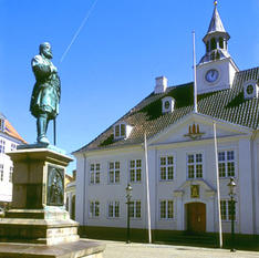 Rathaus in Randers auf Jütland in Dänemark