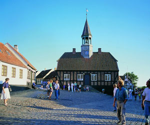 Rathaus in Ebeltoft Jütland Dänemark