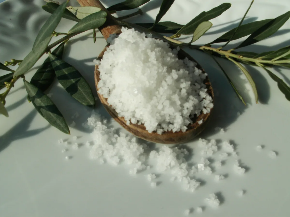 Grobes Salz als Symbol für die Læsø Saltsyderi